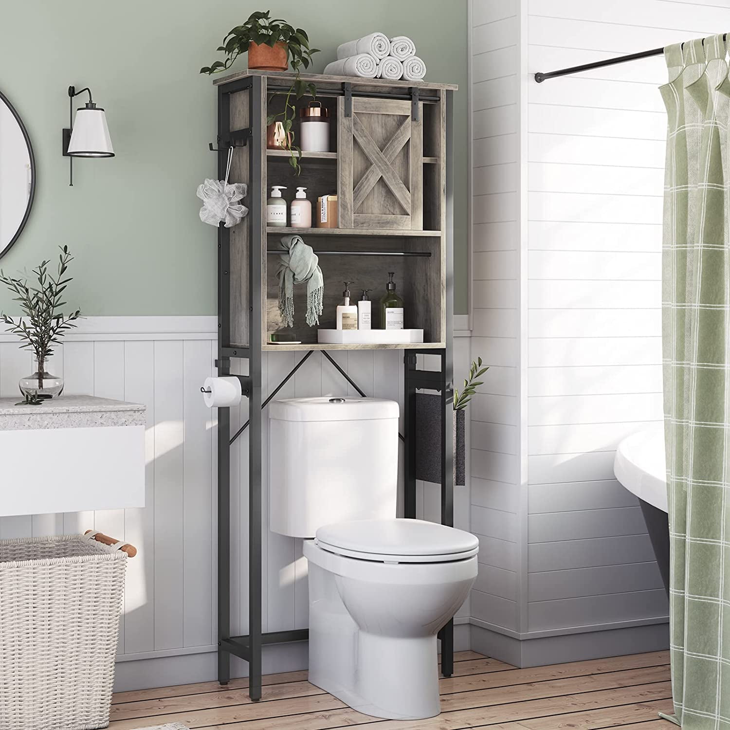 https://i5.walmartimages.com/seo/Farmhouse-Over-Toilet-Bathroom-Organizer-Shelves-4-Tier-Over-The-Toilet-Storage-Cabinet-with-Storage-Bag-and-Hooks-Rustic-Gray_33a37737-497a-4e05-9510-44c280bcd496.2ff9fac88526687b47824848389a8c63.jpeg
