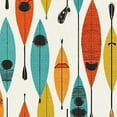 thumbnail image 1 of Farmhouse Peel and Stick Wallpaper 23.6in x 9.8ft Colorful Kayak Paddle Patterns Retro Style Contact Paper Vinyl Self-Adhesive Removable Wall Paper for Bedroom Kitchen Cabinet Renter Friendly, 1 of 8