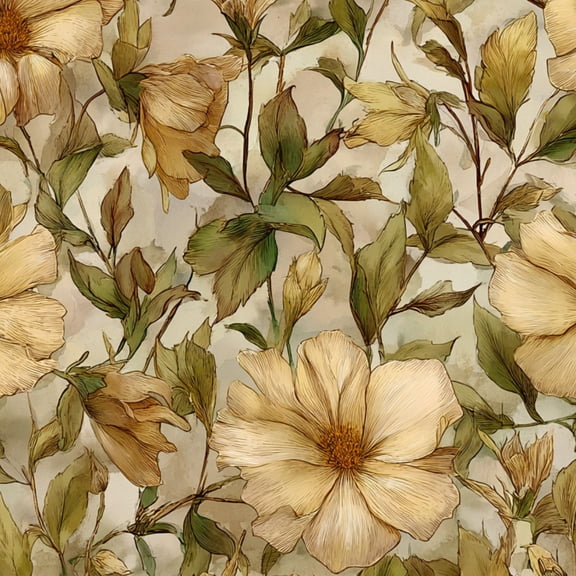 Farmhouse Peel and Stick Wallpaper Vintage Prairie Wildflower Meadow Soft Watercolor Tones Wall Mural 23.6in x 9.8ft Self Adhesive Removable Boho Botanical Wall Paper for Bedroom Shlef Cabinet