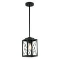 thumbnail image 1 of Farmhouse Pendant Light for Kitchen Island Hanging Light Fixtures Ceiling Mount for Living Room, Dining Room, Bedroom with Matte Black Finished, 1 of 7