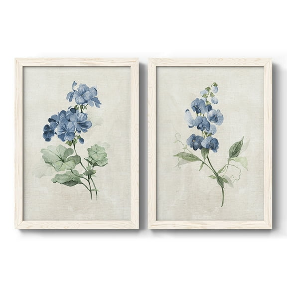 Farmhouse Periwinkle I - Premium Framed Canvas 2 Piece Set - Ready to Hang