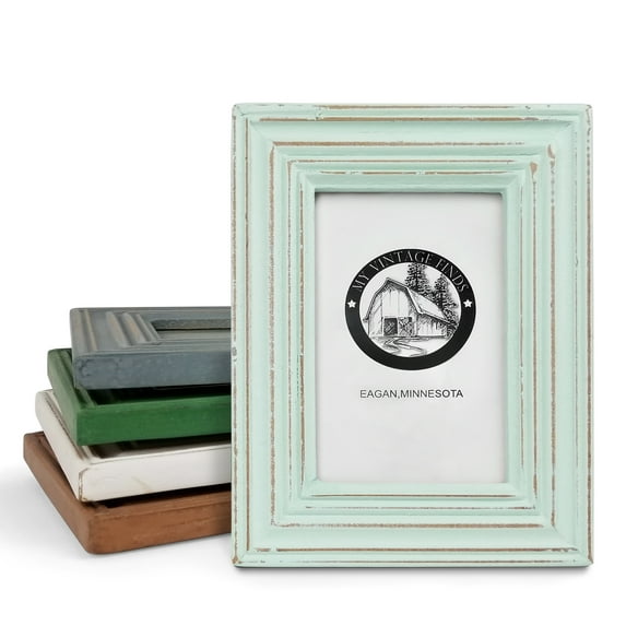 Farmhouse Picture Frames Blue Rustic Frames 4x6 Rustic Picture Frames