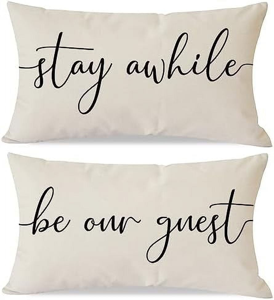 Be our guest pillow cover sale