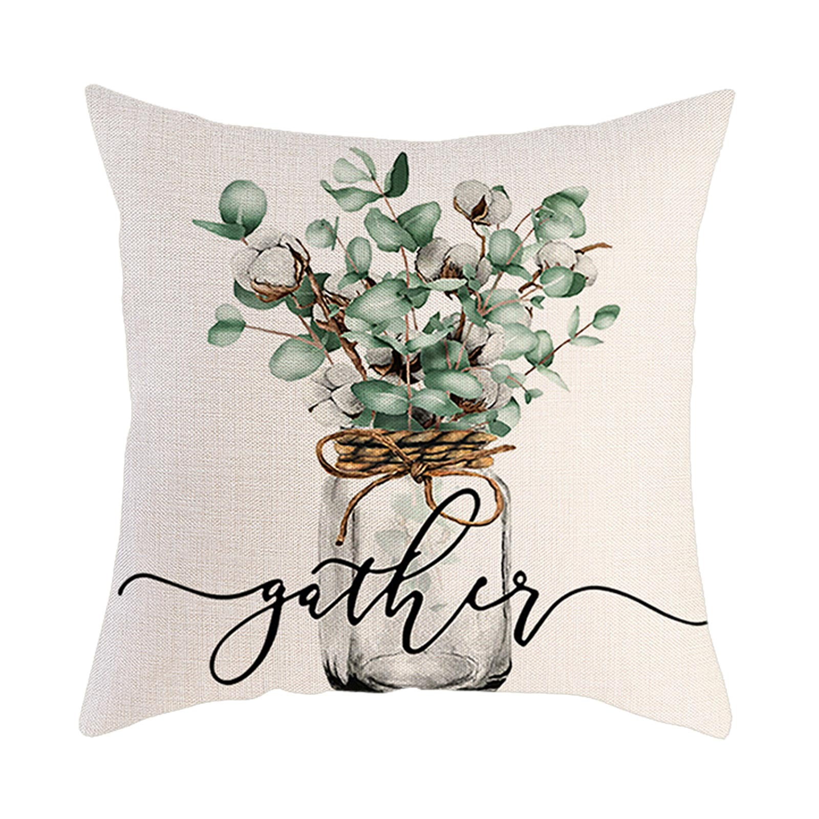 Farmhouse Pillow Covers 18X18 Inch Set Of 4 Throw Pillow Covers Farm