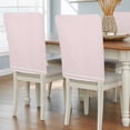 thumbnail image 1 of Farmhouse Pink White Striped Chair Back Covers, Removable Chair Covers for Dining Chairs Set of 6, Washable Chairs Slipcovers Back Seat Protector for Wedding Party 19"x20", 1 of 9
