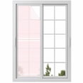 thumbnail image 1 of Farmhouse Pink White Striped Window Privacy Film, Modern Stripes Static Cling UV Sun Blocking Heat Control Window Tint Day and Night, Non-Adhesive Reusable One Way Windows Privacy Cover 17.7''x78.7'', 1 of 7