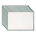 thumbnail image 1 of Farmhouse Placemats Set of 4 Linen Placemats for Dining Table Decor Indoor Washable Kitchen Table Mat Green 17.7*12.6inch, 1 of 6