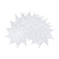 thumbnail image 1 of Farmhouse Placemats Set of 6 Leaf Shape Placemats for Dining Table Decor Indoor Washable Kitchen Table Mat Silver 15*15inch, 1 of 6