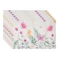 thumbnail image 1 of Farmhouse Placemats Set of 6 Linen Placemats for Dining Table Decor Indoor Outdoor Washable Floral Kitchen Table Mat Beige 17.7*11.8inch, 1 of 6