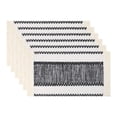 thumbnail image 1 of Farmhouse Placemats Set of 6 Placemats for Dining Table Decor Indoor Table Mat Wipe Clean Black 19.7x11.8inch, 1 of 6