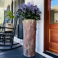 thumbnail image 1 of Farmhouse Porch & Home Planter. Country Woodland Rustic Tall Plant and Flower Stand. Large Outdoor Patio and Deck Unique Log Pot Decor, 1 of 10