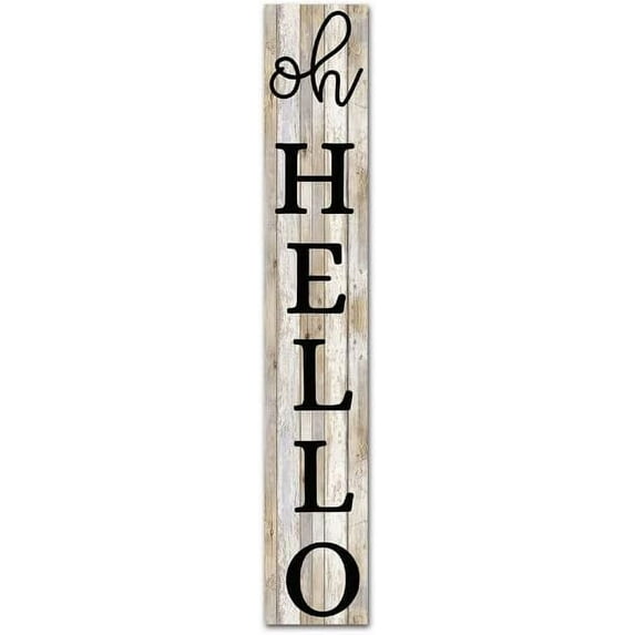 Farmhouse Primitiv Oh Hello Porch Sign Welcome Porch Sign Wooden Front Porch Sign Farmhouse Home Decor For Indoor And Outdoor Rustic Holiday Gift Party Place Wood Sign