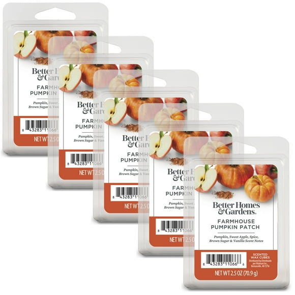 Better Homes & Gardens Farmhouse Pumpkin Patch Scented Wax Melts, 5-Pack, 2.5 oz