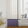 thumbnail image 1 of Farmhouse Purple,Semi Sheer Curtains Drapes for Living Room,Bedroom,French Doors Window 72 Inches Long,Modern Abstract Geometric Stripes Art Rod Pocket Chiffon Curtain Drapery Voile Draperies Panel, 1 of 6