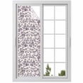 thumbnail image 1 of Farmhouse Purple Window Privacy Film, Vintage Flower Leaf Botanical Plant Static Cling UV Sun Blocking Heat Control Window Tint Day and Night, Non-Adhesive One Way Windows Privacy Cover 17.7''x78.7'', 1 of 7