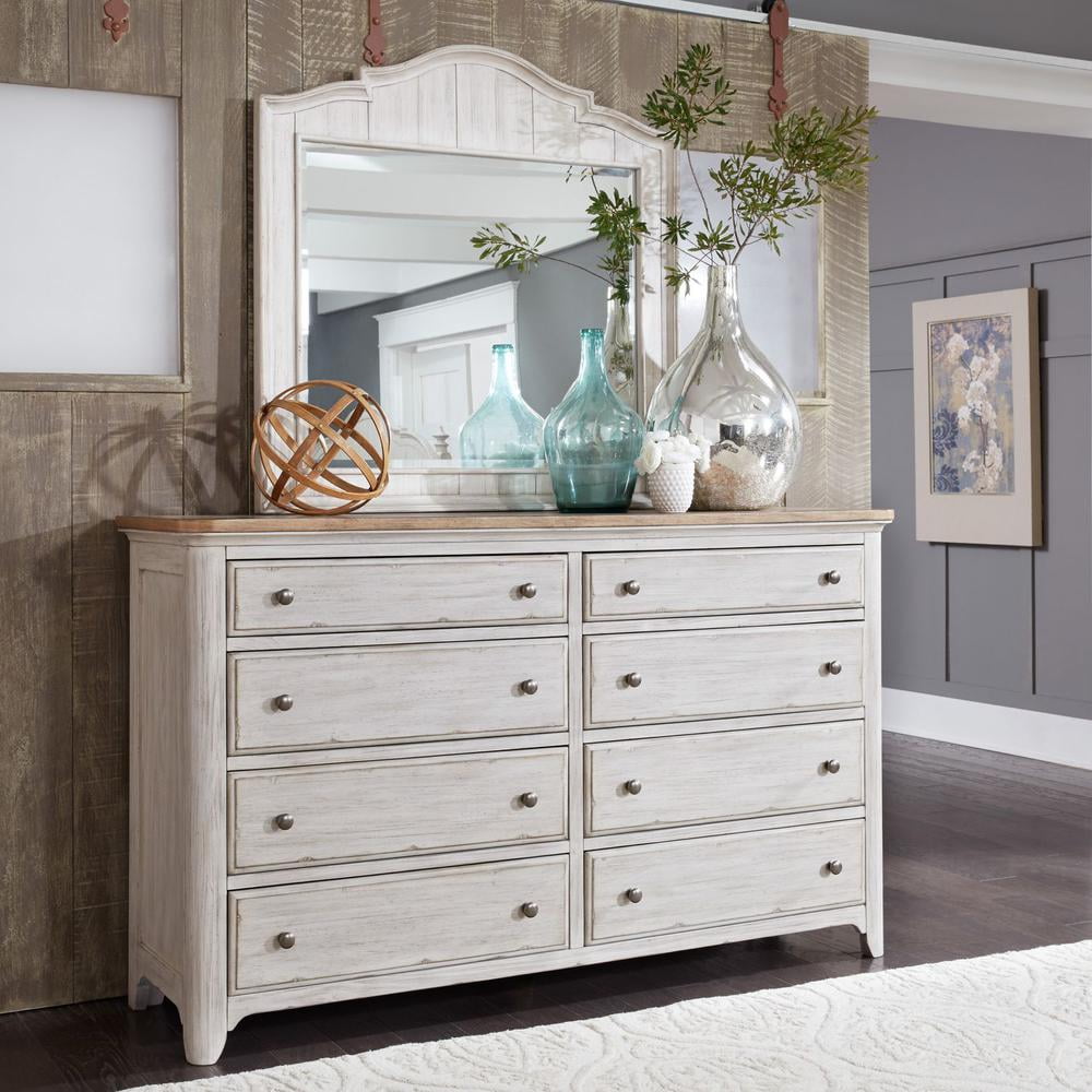 Farmhouse Reimagined White Dresser \u0026 Mirror