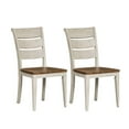 thumbnail image 1 of Farmhouse Reimagined White Ladder Back Side Chair (RTA)-Set of 2, 1 of 8