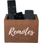Farmhouse Remote Control Holder | Wooden Remote Caddy For Table | TV Remote Holder for Table Fits 3+ Remotes | Farmhouse Wooden Remote Organizer | Remote Control Caddy | TV Remote Caddy