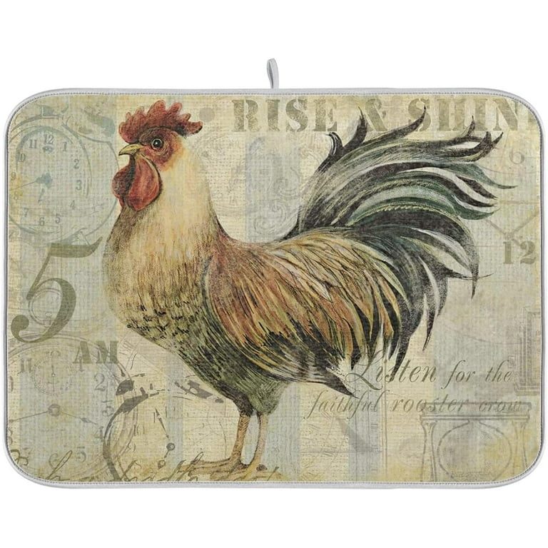 https://i5.walmartimages.com/seo/Farmhouse-Rooster-Dish-Drying-Mat-16-x-18-Inch-Hanging-Loop-High-Absorbent-Reversible-Microfiber-Pad-Rack-Drainer-Kitchen-Counter-Coffee-Bar_392bbe89-6944-4b11-9ab1-c5c3bdd085eb.d2b27fcb4371a5e2d13d8a917a4744bf.jpeg?odnHeight=768&odnWidth=768&odnBg=FFFFFF