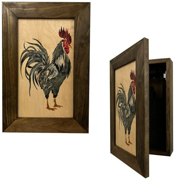 Farmhouse Rooster Hidden Storage Cabinet by Bellewood Designs