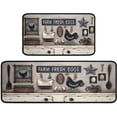 thumbnail image 1 of Farmhouse Rooster Kitchen Rug Set,Country Rustic Rooster Kitchen Rugs with Rubber Backing,Throw Rugs Washable for Kitchen Sink,Laundry Room,Standing Desk,Indoor Rooster Kitchen Decor, 1 of 6