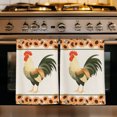 thumbnail image 1 of Farmhouse Rooster Kitchen Towels Set of 4, Orange Sunflowers Country Plants Rustic Absorbent Dish Towels for Kitchen, Microfiber Hand Towel, Quick Drying Tea Towel for Cleaning Decorative Dishcloths, 1 of 7
