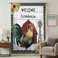 thumbnail image 1 of Farmhouse Rooster Sheer Curtains 72 Inches Long, Rustic Red Barn Windmill Sunflowers Light Filering Curtains, Breathable Simi Curtain Privacy Drapes for Living Room Bedroom Window Treatment, 1 of 9