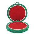 thumbnail image 1 of Farmhouse Round Placemats Set of 6 Woven Placemats for Dining Table Decor Kitchen Table Mat Wipe Clean Red 11.8inch, 1 of 5