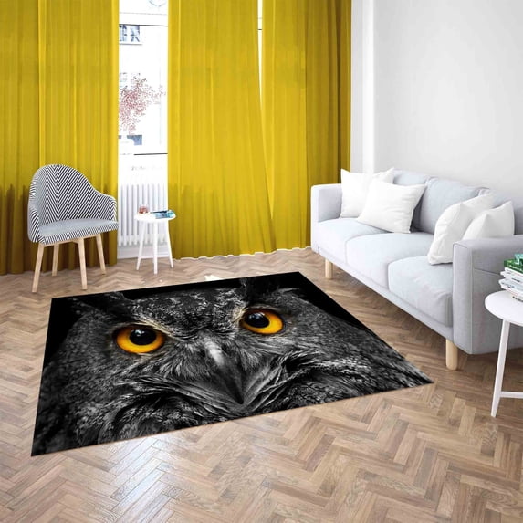 Farmhouse Rug, Owl Rug, Trendy Rug, Animal Rugs, Personalized Gifts Rugs, Runner Rug, Wedding Rugs, Office Rugs, 3D Printed Rugs, Large Rug, 5.9'x9.2' - 180x280 cm