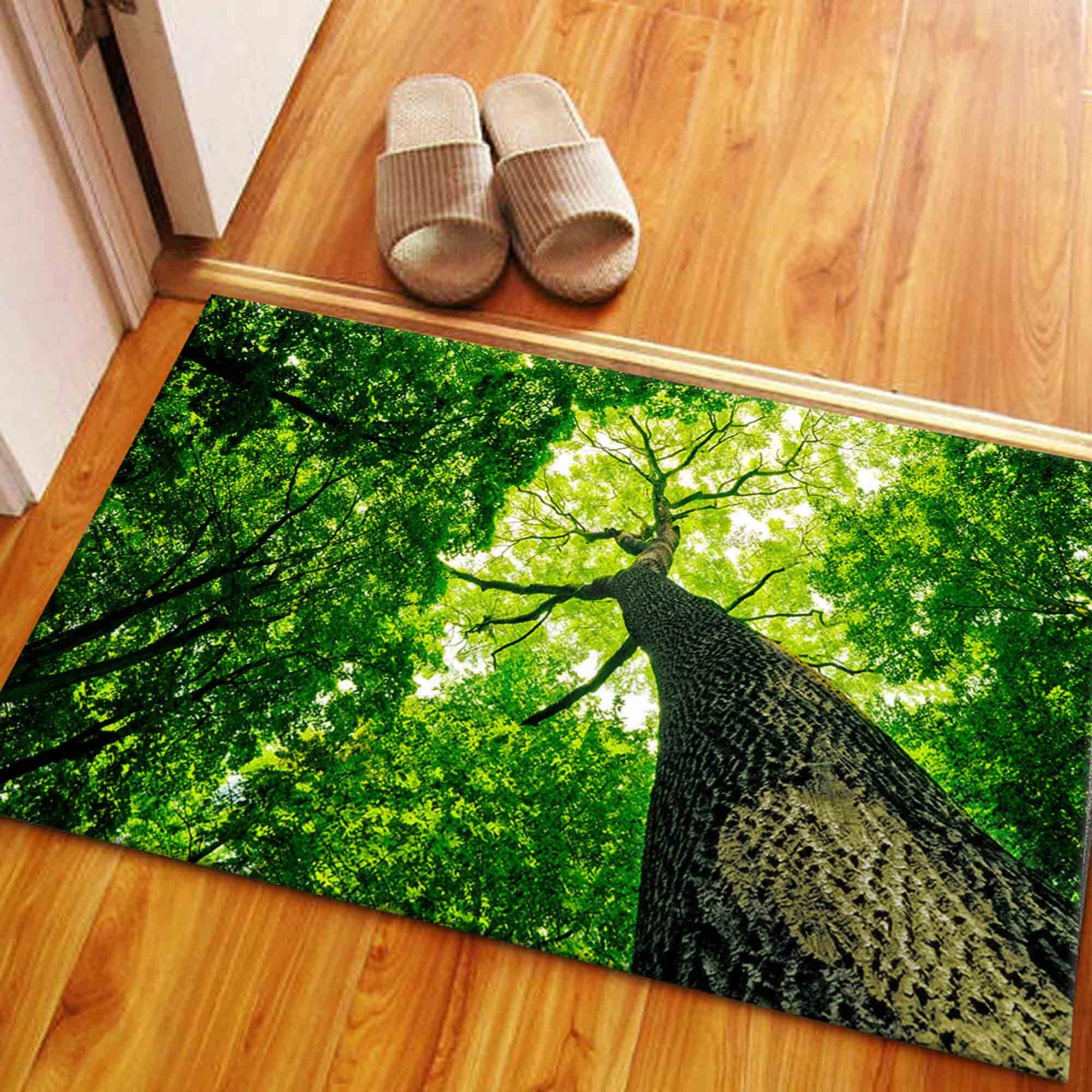 Tree Rug Modern Farmhouse Rugs, Modern Rug, Big Tree Rugs, Landscape Rug, Landscape ...