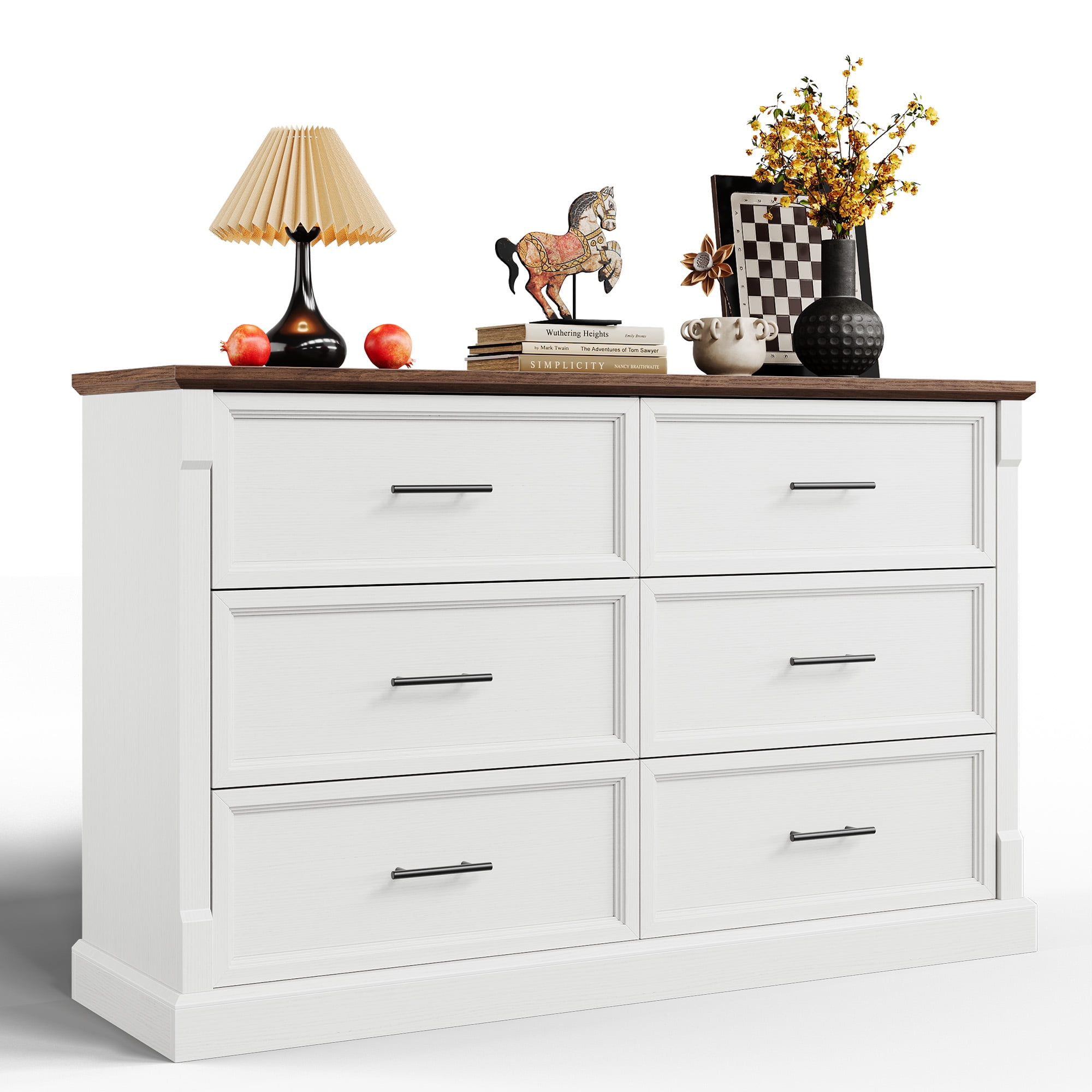 DaVinci Kalani 6 Drawer Double Wide Dresser in Espresso Finish