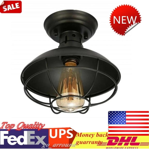 Farmhouse Rustic Industrial Pendant Light Hanging Ceiling Pendant Lamp Fixture