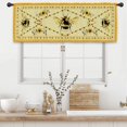 thumbnail image 1 of Farmhouse Rustic Kitchen Curtains 27.5W x 39L Inch Barn Door Brown Wood Wooden Country Vintage Rod Pocket Short Small Window Treatment Drapes Decor 2 Panels, 1 of 6