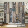thumbnail image 1 of Farmhouse Rustic Shower Curtain Set Brown Country Shower Curtains for Bathroom Wood Farmhouse Bathroom Decor Polyester Fabric-72" x 72", 1 of 14