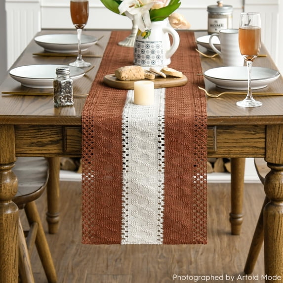 Rustic Modern Table Runner Farmhouse Rustic Table Runner Seasonal Holiday Hollow Kitchen Dining ...