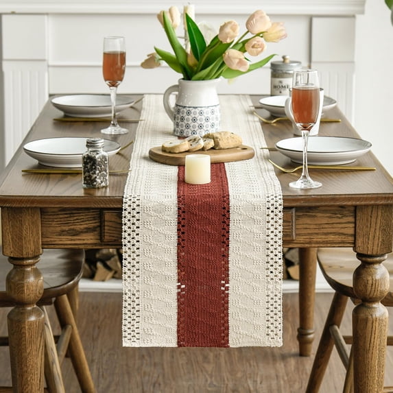 Rustic Modern Table Runner Farmhouse Rustic Table Runner Seasonal Holiday Hollow Kitchen Dining ...