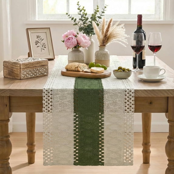 Rustic Modern Table Runner Farmhouse Rustic Table Runner Seasonal Holiday Hollow Kitchen Dining ...