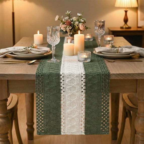 Rustic Modern Table Runner Farmhouse Rustic Table Runner Seasonal Holiday Hollow Kitchen Dining ...
