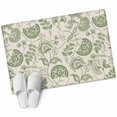 thumbnail image 1 of Farmhouse Sage Green Floral Washable Area Rug 2 x 3 ft Linen Boho Flower Rustic Country , Soft Non Slip Rugs Stain Repellent Indoor Felt Carpet for Living Dining Room Bedroom Home Office, 1 of 9