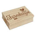 thumbnail image 1 of Farmhouse Script Font Arrow Rooster Weathervane Rectangle Rubber Stamp Stamping Scrapbooking Crafting - Large 2.5in, 1 of 7