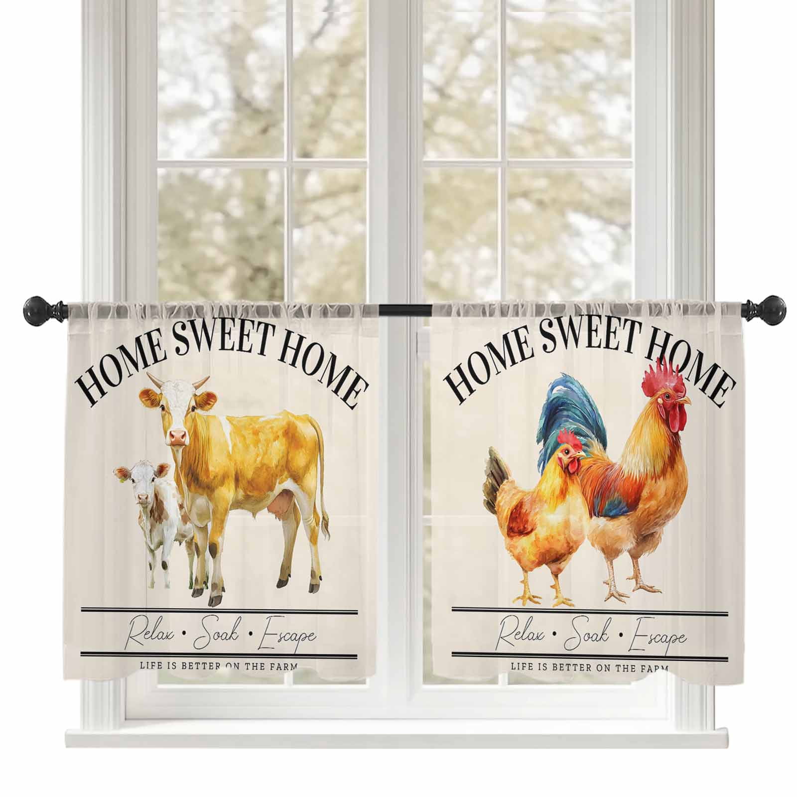 Sheep Parade Quilted Curtains NCU0DDK2581