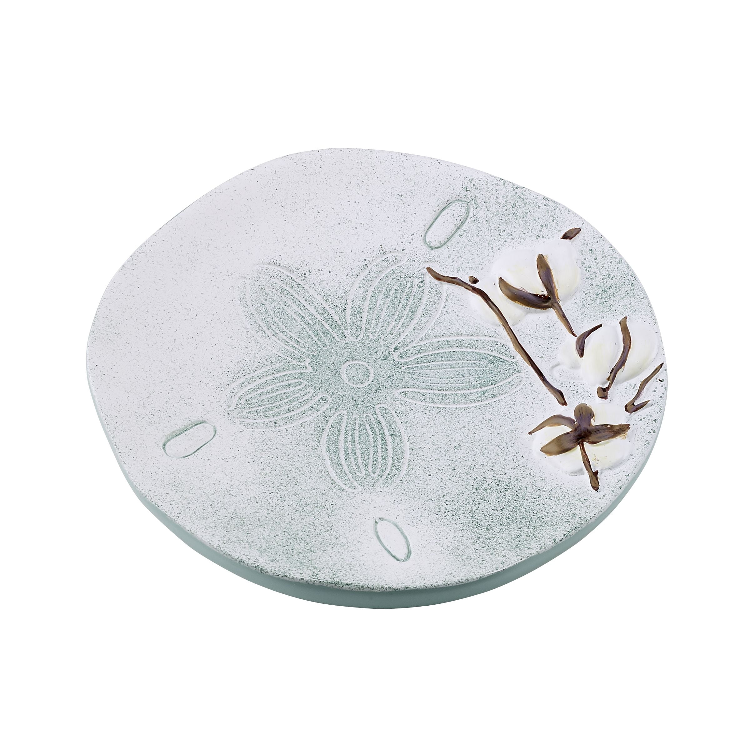 Light Blue Resin Farmhouse Shell Soap Dish