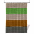thumbnail image 1 of Farmhouse Shower Curtain, Gradient Color Geometric Beige Brown Gray Wood Grain Waterproof Shower Curtain Set with 12 Hooks Lightweight Bath Curtains Fabric Bathroom Decor 36x72 Inches, 1 of 9