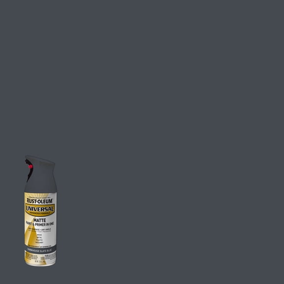 Farmhouse Slate Blue, Rust-Oleum Universal All Surface Interior/Exterior Matte Spray Paint-376723, 11 oz