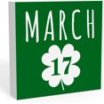 Farmhouse St Patricks Day Home Office Desk Decor Irish Good Luck Gifts