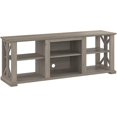 Farmhouse Stand for 70 Inch TV, Driftwood Gray