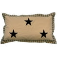thumbnail image 1 of Farmhouse Star King Size Pillow Sham by Primitive Home Decors, 1 of 2