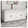 Farmhouse Storage Bench for Entryway,Wood Storage Benches with