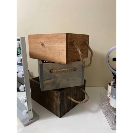 Farmhouse Storage Box Unfinished-No Stain