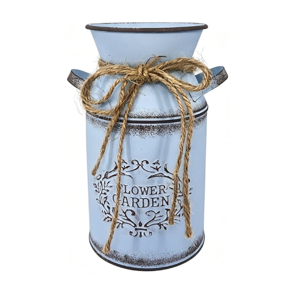Farmhouse Storage Milk Jugs with Antique Look Decorative Flower Container Vases
